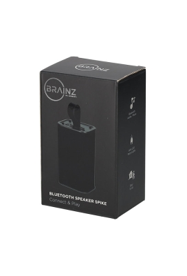 Brainz Speaker Spike Zwart 6x4.6x10cm 1stuks Brainz Speaker Spike Zwart 6x4.6x10cm 1stuks