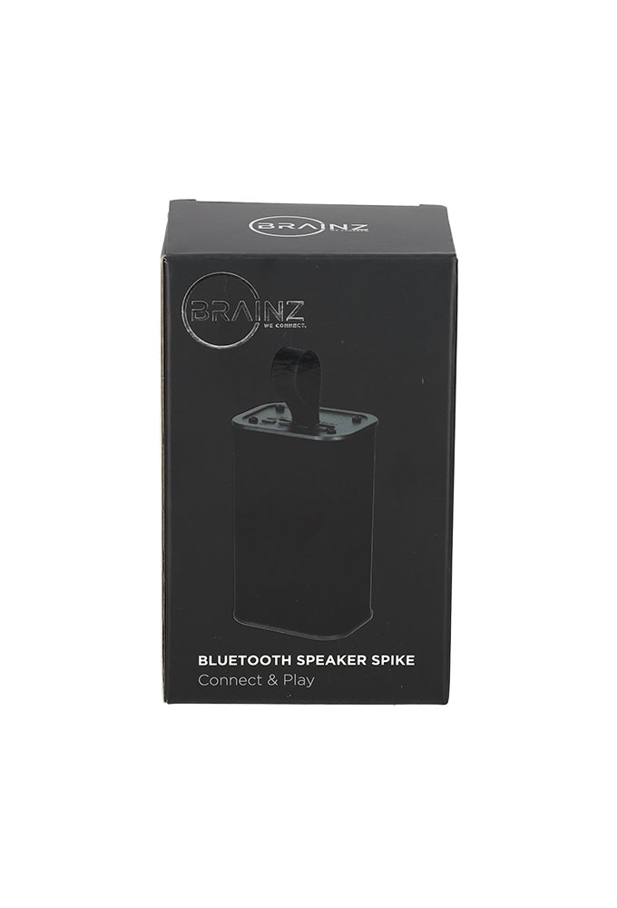 Brainz Speaker Spike Zwart 6x4.6x10cm 1stuks Brainz Speaker Spike Zwart 6x4.6x10cm 1stuks