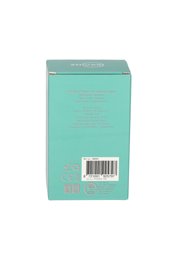 Brainz Speaker Spike Groen 6x4.6x10cm 1stuks