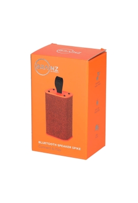 Brainz Speaker Spike Oranje 6x4.6x10cm 1stuks Brainz Speaker Spike Oranje 6x4.6x10cm 1stuks