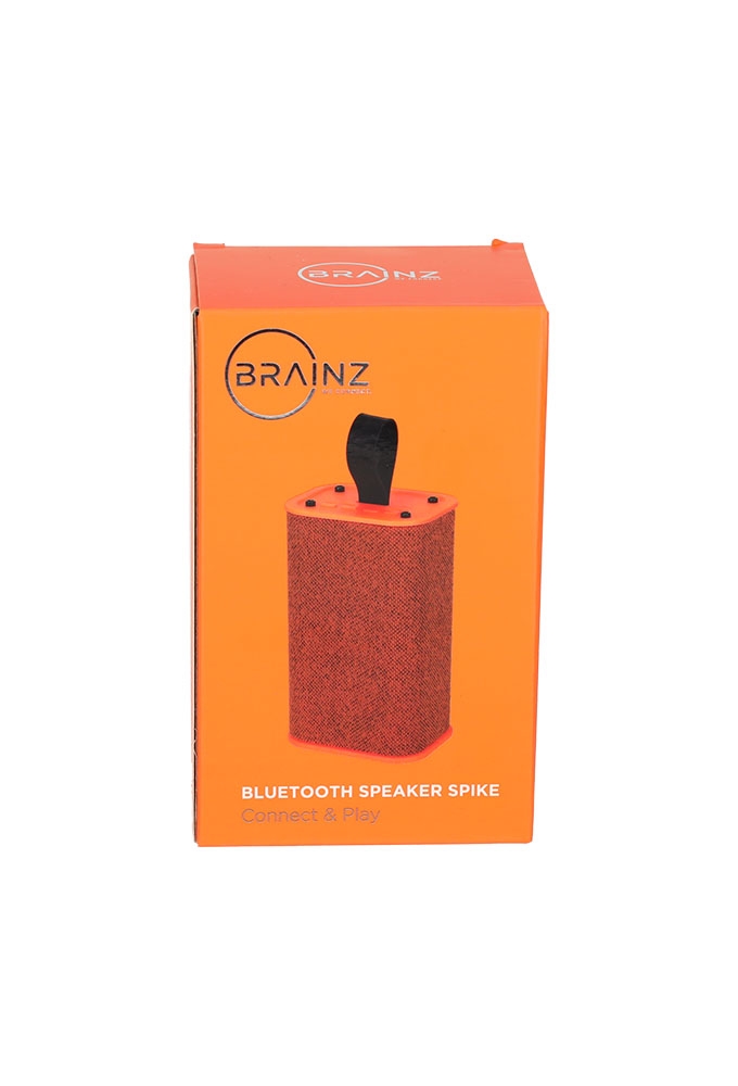 Brainz Speaker Spike Oranje 6x4.6x10cm 1stuks Brainz Speaker Spike Oranje 6x4.6x10cm 1stuks