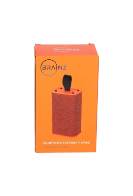Brainz Speaker Spike Oranje 6x4.6x10cm 1stuks Brainz Speaker Spike Oranje 6x4.6x10cm 1stuks