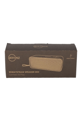 Brainz Speaker Dex Wheatstraw Zwart 20x7x8cm 1stuks Brainz Speaker Dex Wheatstraw Zwart 20x7x8cm 1stuks