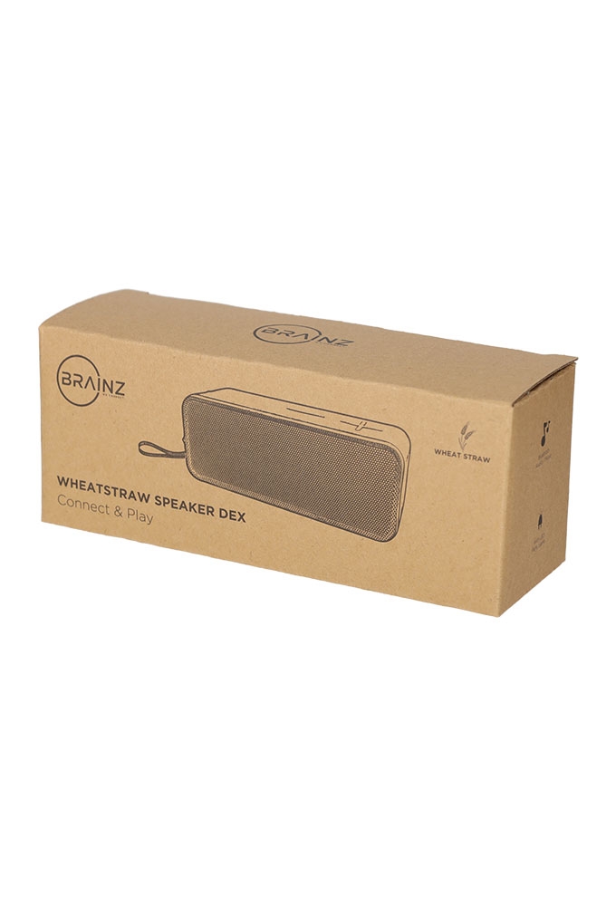 Brainz Speaker Dex Wheatstraw Naturel 20x7x8cm 1stuks Brainz Speaker Dex Wheatstraw Naturel 20x7x8cm 1stuks