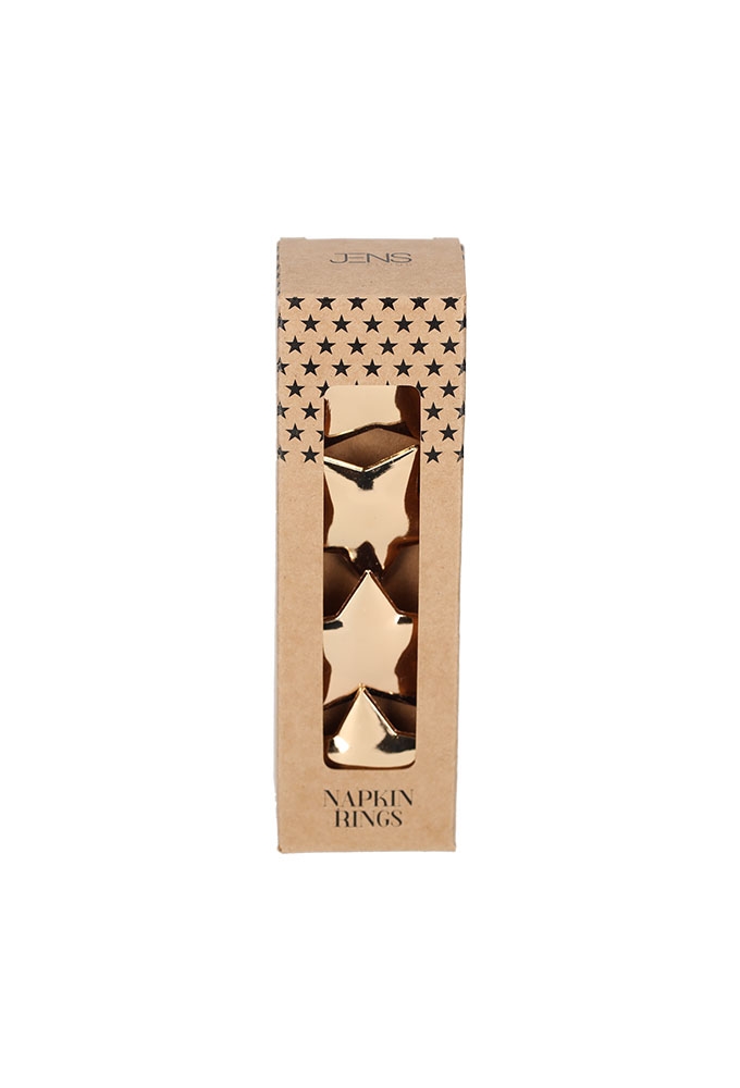 Jens Living Servetringen Ster set van 4stuks 5x5x5cm 1stuks