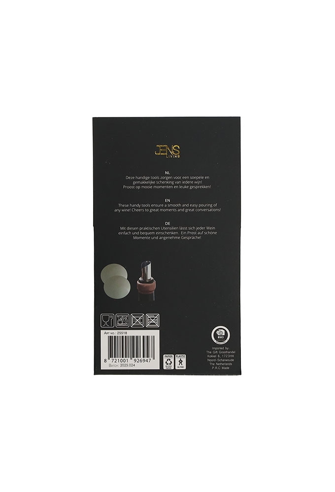 Jens Living Wijnschenker set van 6stuks 7.5x7.5x0.1cm 1stuks