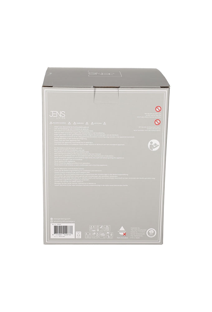 Jens Living Tafelhaard Zila Grijs 14.5x14.5x20.2cm 1stuks Jens Living Tafelhaard Zila Grijs 14.5x14.5x20.2cm 1stuks