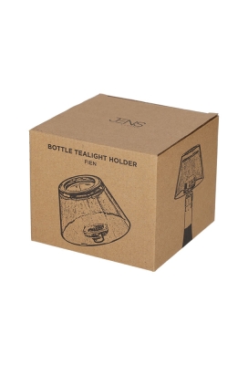 Jens Living Fles Theelichthouder Fien 12x12x10cm 1stuks Jens Living Fles Theelichthouder Fien 12x12x10cm 1stuks