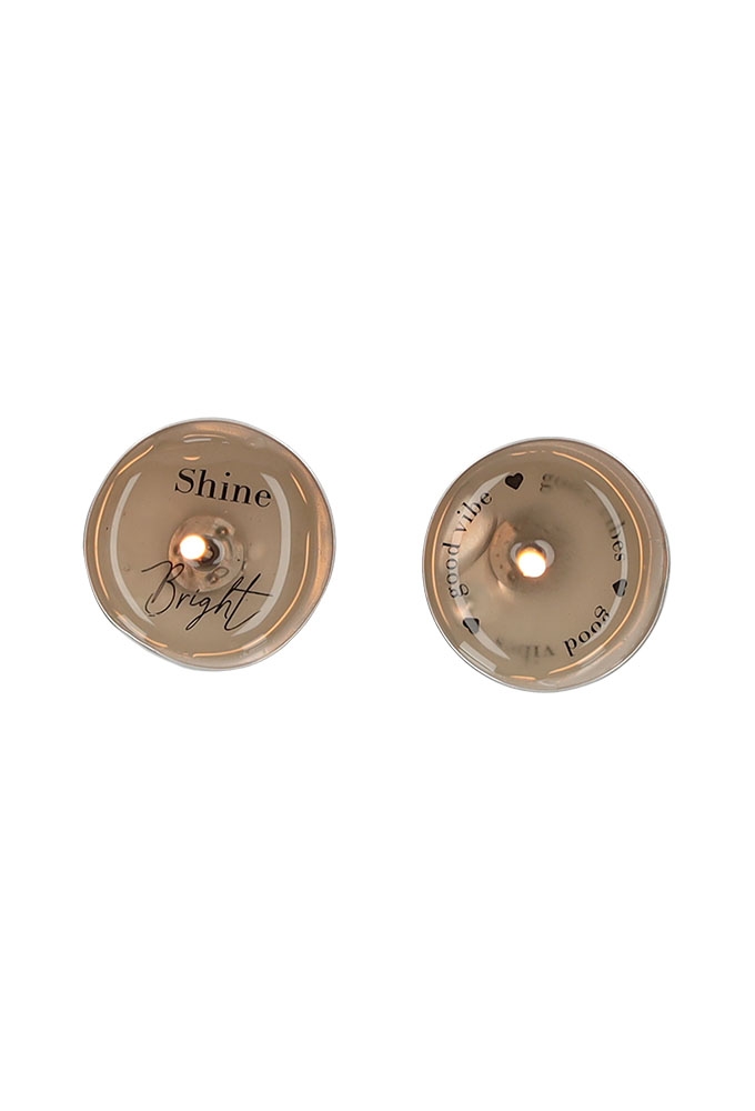 Jens Living Secret Message Theelichten set van 8stuks 4x4x1.2cm 1stuks