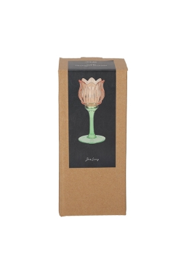 Jens Living Theelichthouder Tulp Oranje Large 7x7x17cm 1stuks Jens Living Theelichthouder Tulp Oranje Large 7x7x17cm 1stuks