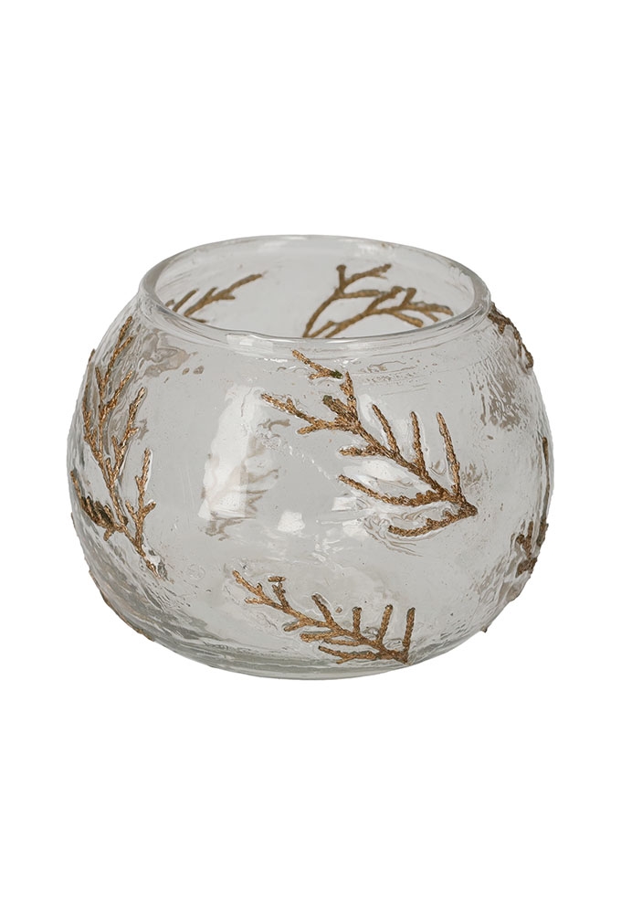 Jens Living Theelichthouder Bladeren Large 10.5x10.5x8cm 1stuks