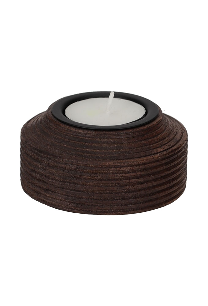 Jens Living Theelichthouder Teun Bruin Small 8x8x4cm 1stuks Jens Living Theelichthouder Teun Bruin Small 8x8x4cm 1stuks