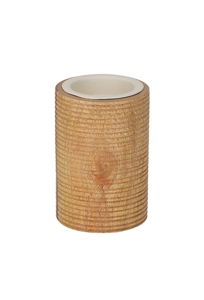 Jens Living Theelichthouder Teun Naturel Large 6.2x6.2x9cm 1stuks