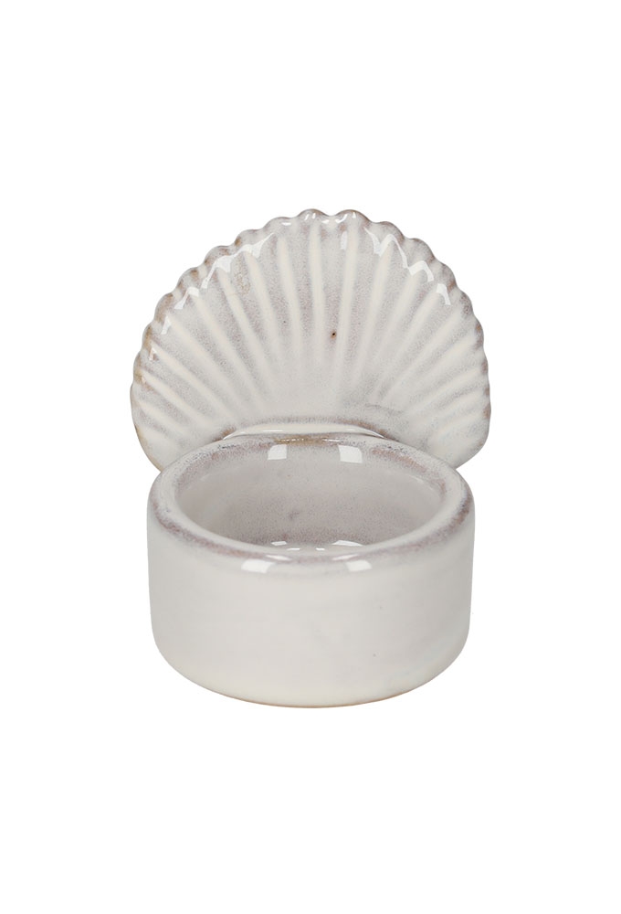 Jens Living Theelichthouder Schelp 6.5x7x7.5cm 1stuks Jens Living Theelichthouder Schelp 6.5x7x7.5cm 1stuks