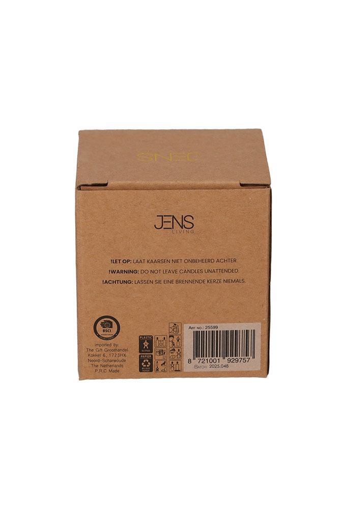 Jens Living Theelichthouder Schelp 6.5x7x7.5cm 1stuks