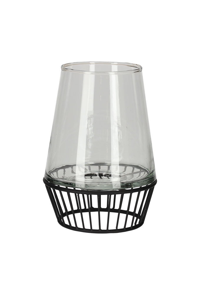 Jens Living Theelicht Lantaarn Small Zwart 12x12x17cm 1stuks