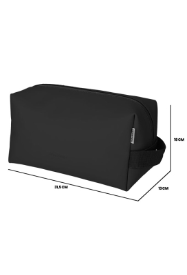 Norlander Dull Pu Toilettas 2.0 Zwart 31.5x13x18cm 1stuks Norlander Dull Pu Toilettas 2.0 Zwart 31.5x13x18cm 1stuks