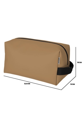 Norlander Dull Pu Toilettas 2.0 Bruin 31.5x13x18cm 1stuks Norlander Dull Pu Toilettas 2.0 Bruin 31.5x13x18cm 1stuks