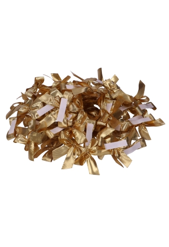 Luxe Strikje Satijn Goud & Plakker 6x5cm 200stuks lint 1.5cm Luxe Strikje Satijn Goud & Plakker 6x5cm 200stuks lint 1.5cm