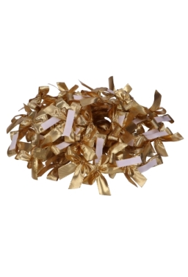 Luxe Strikje Satijn Goud & Plakker 6x5cm 200stuks lint 1.5cm Luxe Strikje Satijn Goud & Plakker 6x5cm 200stuks lint 1.5cm