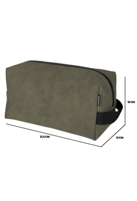 Norlander Nubuck Toilettas 2.0 Groen 31.5x13x18cm 1stuks Norlander Nubuck Toilettas 2.0 Groen 31.5x13x18cm 1stuks