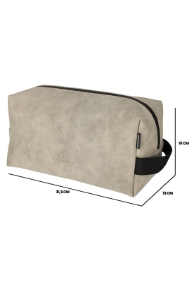 Norlander Nubuck Toilettas 2.0 Taupe 31.5x13x18cm 1stuks Norlander Nubuck Toilettas 2.0 Taupe 31.5x13x18cm 1stuks