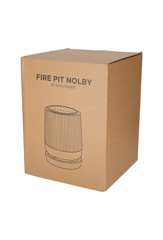 Norlander Vuurkorf Nolby Zwart 18x18x26cm 1stuks