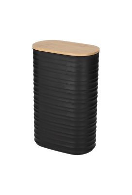 Jens Living Voorraadbus Ribbel Zwart Large 13.7x8x21.2cm 1stuks Jens Living Voorraadbus Ribbel Zwart Large 13.7x8x21.2cm 1stuks