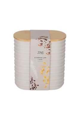 Jens Living Voorraadbus Ribbel Steengrijs Small 13.7x8x14.5cm 1stuks Jens Living Voorraadbus Ribbel Steengrijs Small 13.7x8x14.5cm 1stuks