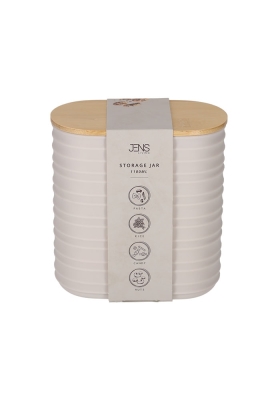 Jens Living Voorraadbus Ribbel Steengrijs Small 13.7x8x14.5cm 1stuks Jens Living Voorraadbus Ribbel Steengrijs Small 13.7x8x14.5cm 1stuks