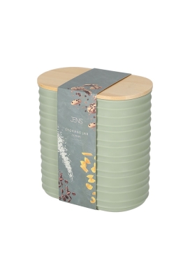 Jens Living Voorraadbus Ribbel Groen Small 13.7x8x14.5cm 1stuks Jens Living Voorraadbus Ribbel Groen Small 13.7x8x14.5cm 1stuks