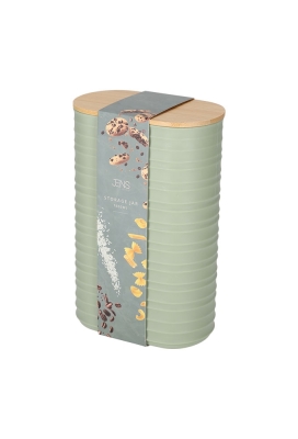 Jens Living Voorraadbus Ribbel Groen Large 13.7x8x21.2cm 1stuks Jens Living Voorraadbus Ribbel Groen Large 13.7x8x21.2cm 1stuks