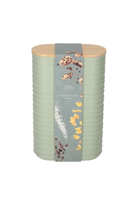 Jens Living Voorraadbus Ribbel Groen Large 13.7x8x21.2cm 1stuks Jens Living Voorraadbus Ribbel Groen Large 13.7x8x21.2cm 1stuks