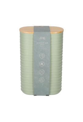 Jens Living Voorraadbus Ribbel Groen Large 13.7x8x21.2cm 1stuks Jens Living Voorraadbus Ribbel Groen Large 13.7x8x21.2cm 1stuks