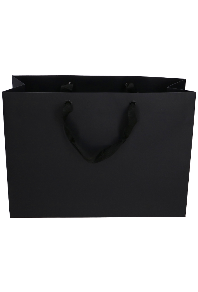 Luxe Kadotasjes Dublin Zwart Mat Met Draaglint 45x16x33cm 10stuks Luxe Kadotasjes Dublin Zwart Mat Met Draaglint 45x16x33cm 10stuks