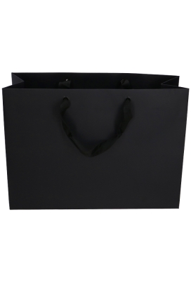 Luxe Kadotasjes Dublin Zwart Mat Met Draaglint 45x16x33cm 10stuks Luxe Kadotasjes Dublin Zwart Mat Met Draaglint 45x16x33cm 10stuks