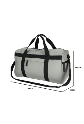 Norlander Dull Pu Sporttas 2.0 Grijs 53x28x31.5cm 1stuks Norlander Dull Pu Sporttas 2.0 Grijs 53x28x31.5cm 1stuks