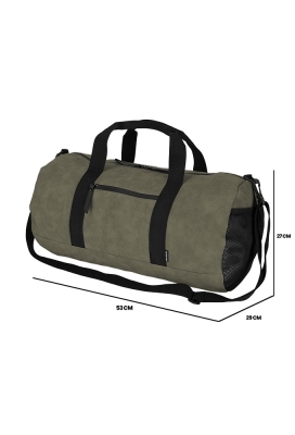 Norlander Nubuck Duffeltas Groen 53x29x27cm 1stuks Norlander Nubuck Duffeltas Groen 53x29x27cm 1stuks