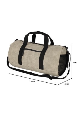 Norlander Nubuck Duffeltas Taupe 53x29x27cm 1stuks Norlander Nubuck Duffeltas Taupe 53x29x27cm 1stuks
