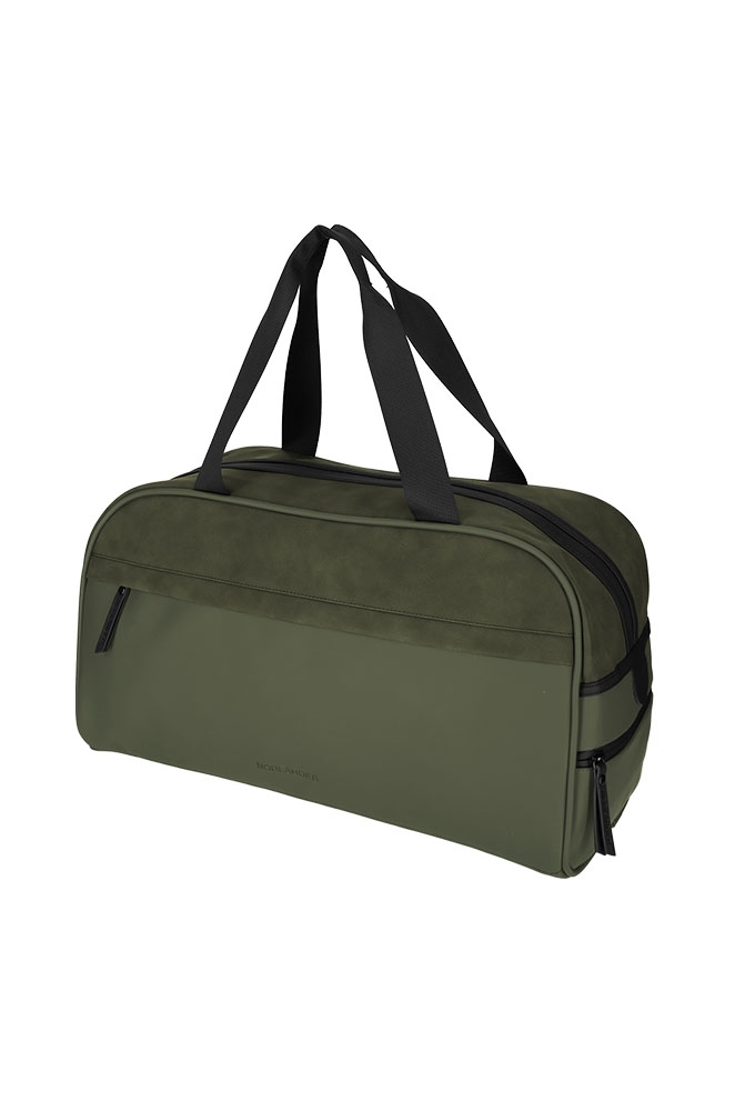 Norlander Pu Retro Sporttas Napolitana Groen 49x24.5x27.5cm 1stuks Norlander Pu Retro Sporttas Napolitana Groen 49x24.5x27.5cm 1stuks