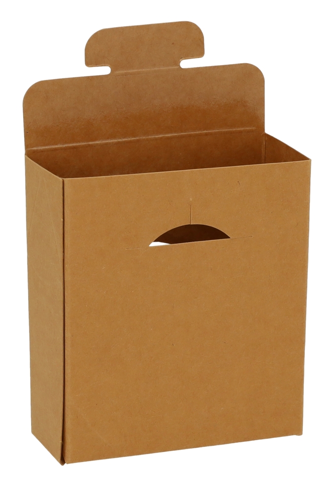 Cadeaudoosjes Kura Kraft Met Rond Venster 10.2x8.9x3.8cm 25stuks