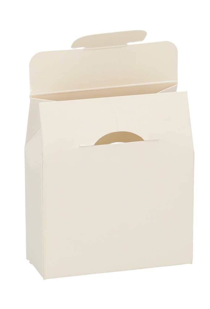 Cadeaudoosjes Kura Wit Met Hartjes Venster 10.2x8.9x3.8cm 25stuks