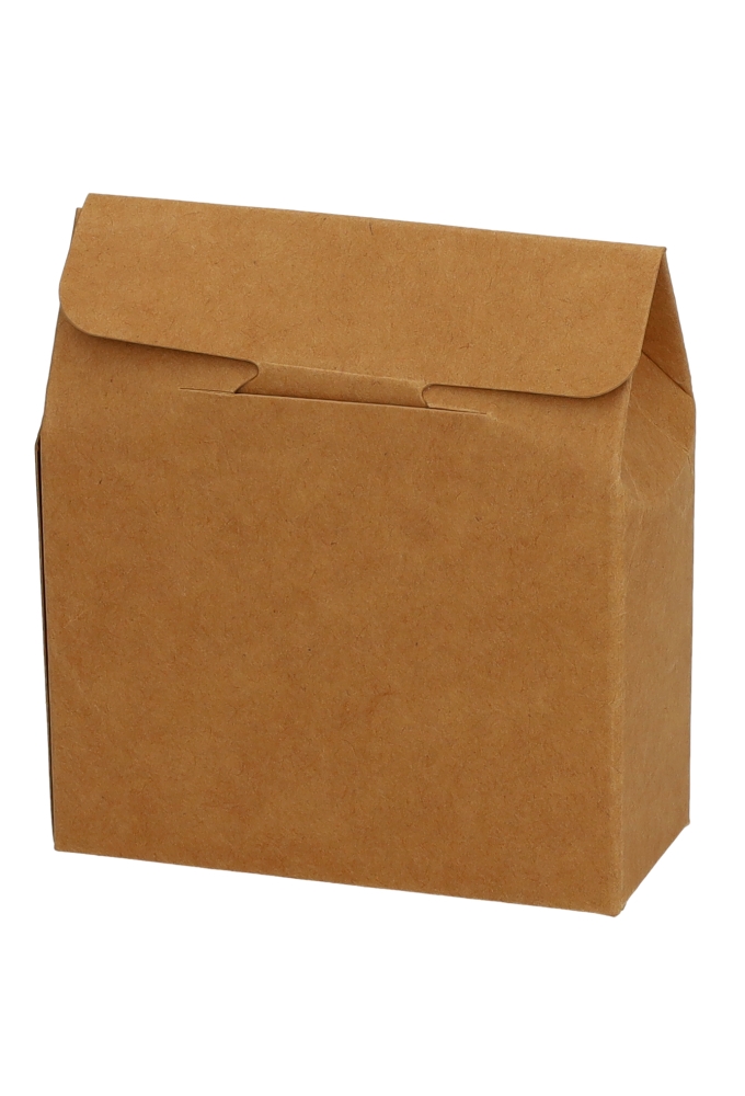 Cadeaudoosjes Kura Kraft Met Hartjes Venster 10.2x8.9x3.8cm 25stuks