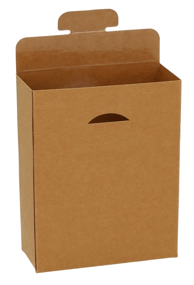 Cadeaudoosjes Kura Kraft Met Rond Venster 13.3x10.5x4.4 25stuks