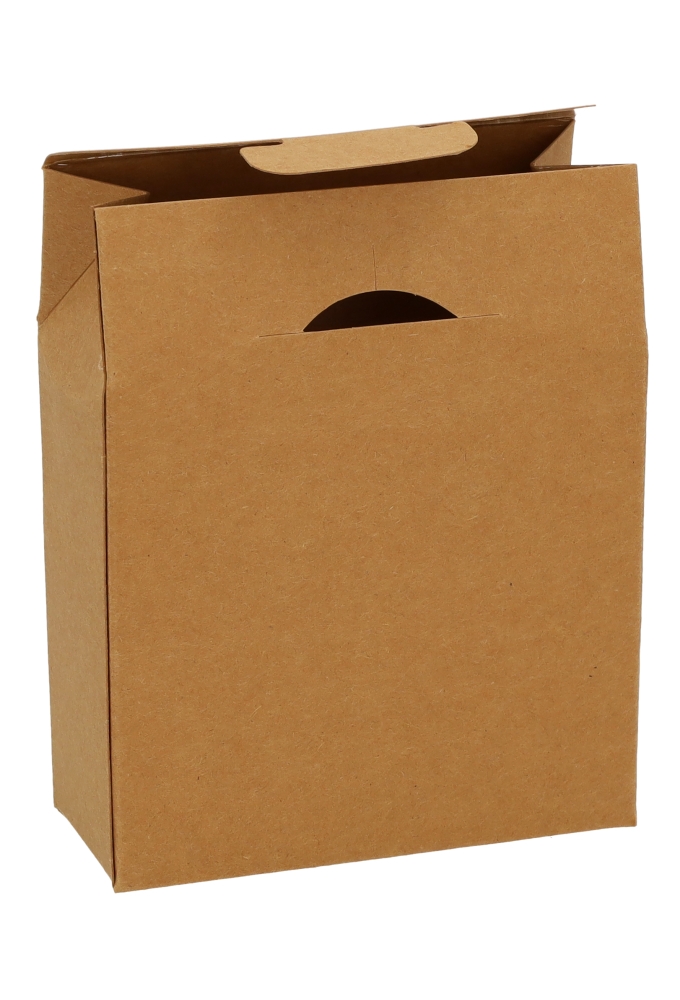 Cadeaudoosjes Kura Kraft Met Rond Venster 13.3x10.5x4.4 25stuks