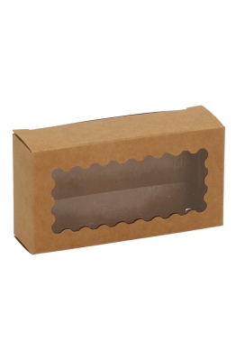 Cadeaudoosjes Krado Met Kartelrand Venster 10.6x5.6x3 cm 25stuks Cadeaudoosjes Krado Met Kartelrand Venster 10.6x5.6x3 cm 25stuks