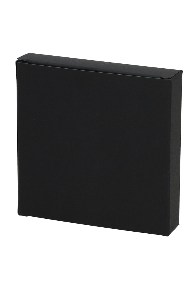 Cadeaudoosjes Jura Zwart met Venster 10.5x10.5x2.2cm 25stuks