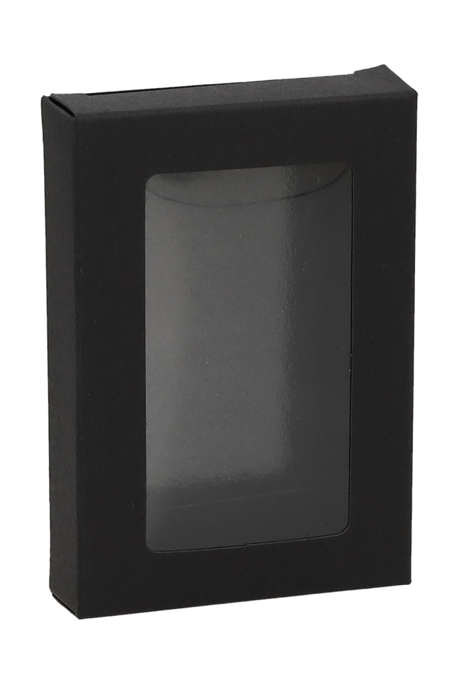 Cadeaudoosjes Jura Zwart met Venster 10.3x7x2.1cm 25stuks Cadeaudoosjes Jura Zwart met Venster 10.3x7x2.1cm 25stuks