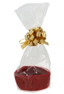 Geschenkmandje Vilt Bordeaux 14x6.5cm 6st & GRATIS STRIKJES & ZAKJES Geschenkmandje Vilt Bordeaux 14x6.5cm 6st & GRATIS STRIKJES & ZAKJES