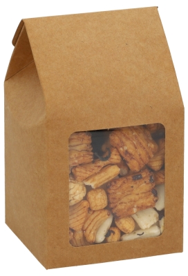 Cadeaudoosjes Kura Kraft Met Venster 8.9x8.9x16.5cm 25stuks Cadeaudoosjes Kura Kraft Met Venster 8.9x8.9x16.5cm 25stuks